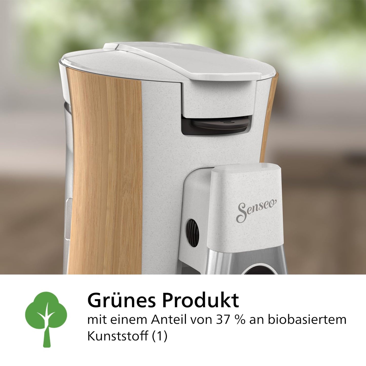 Philips Senseo Select Coffee Pad Machine - Intensity Plus, Memo function for 3 coffee specialties, Crema Plus, Environmentally friendly product with 37% bio-based plastic, Silk White (CSA240/05)