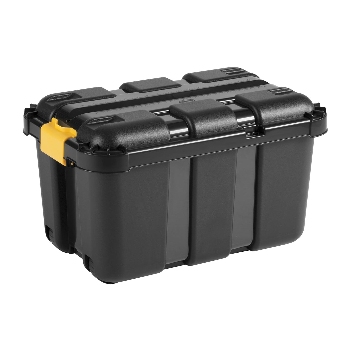 Tontarelli storage box with wheels, 50L storage bin shelf box with lid, stackable.