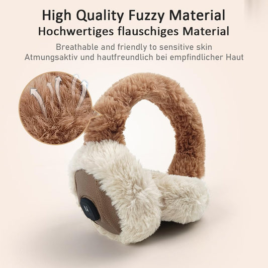 AROMA SEASON® | Heated ear warmers with built-in battery for women men children in winter | Heatable ear muffs/ear warmers