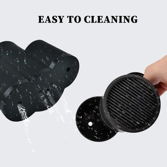 3-slot knife block without knives, universal round knife block holder unfilled with utensil holder, empty knife block holds 12 8-inch knives, suitable for all kitchen knives.