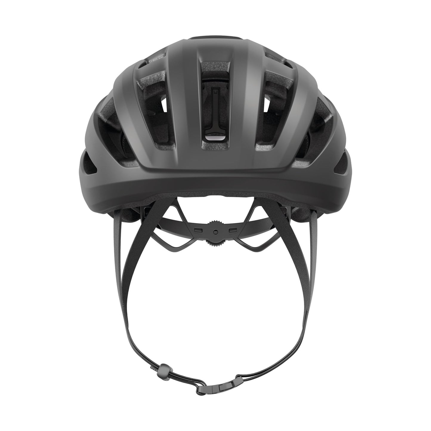 ABUS road bike helmet PowerDome - lightweight bicycle helmet with clever ventilation system and aerodynamic profile - Made in Italy - for women and men - Black, size M