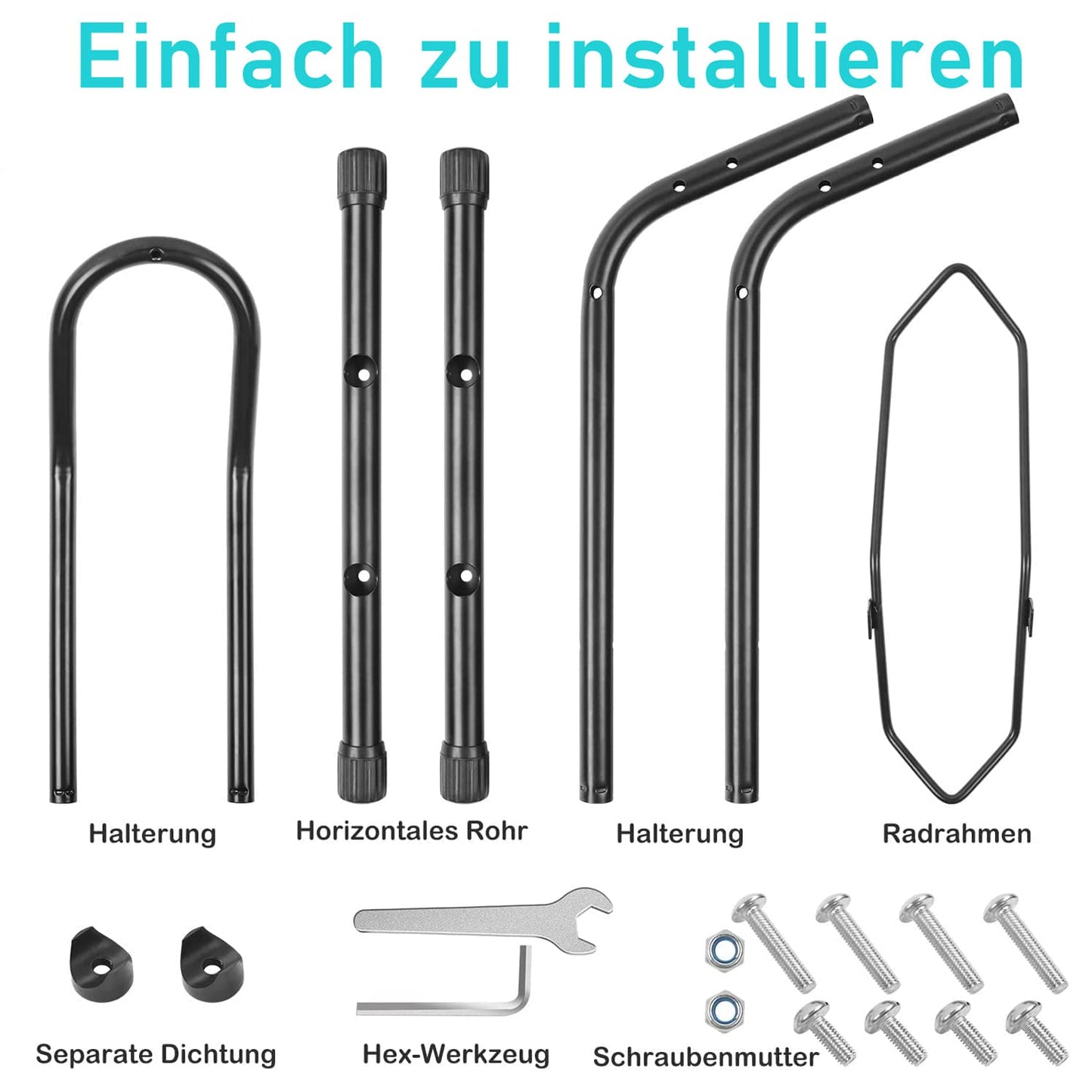 "Herrselsam 2 Piece Bike Stand Floor, Free Standing Bike Rack 16 to 29 Inches, Free Standing Suitable for all Front or Rear Wheel, Bike Holder Mounting Bicycle Bike Stand"