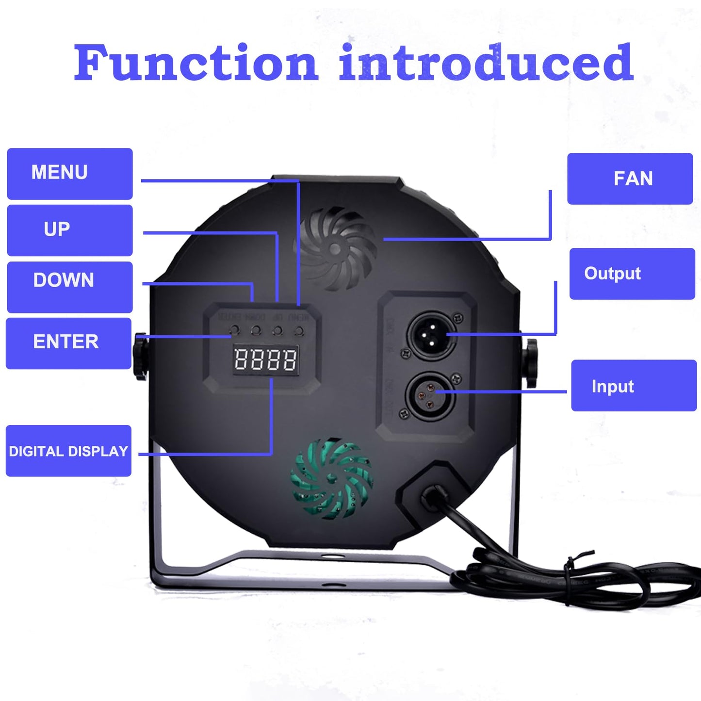 LED Par Spotlight 36 LED Stage Light Disco Light Party Light DJ Light RGB with Remote Control Stage Lighting 7 Lighting Modes for KTV DJ Bar Party Wedding Halloween Christmas
