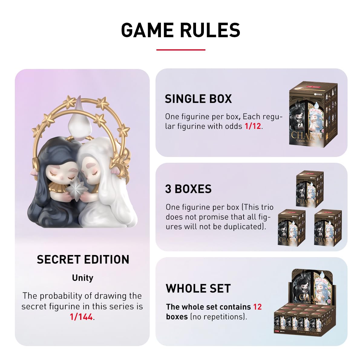 POP MART Chaka Candle Whisper Series Figures Anime Action Figures Collectible Art Toys Toys Figures Gift Whole Set