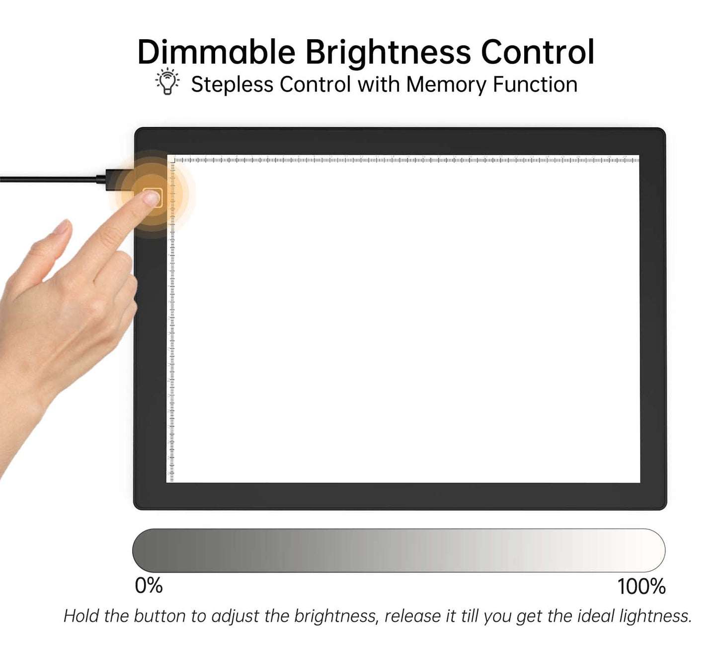 Slide Scanner Ultra-thin Dimmable LED Light Pad - 5600K - 30 x 21 centimeters - Backlight for Converting 35mm Slide and Negative to Digital Image