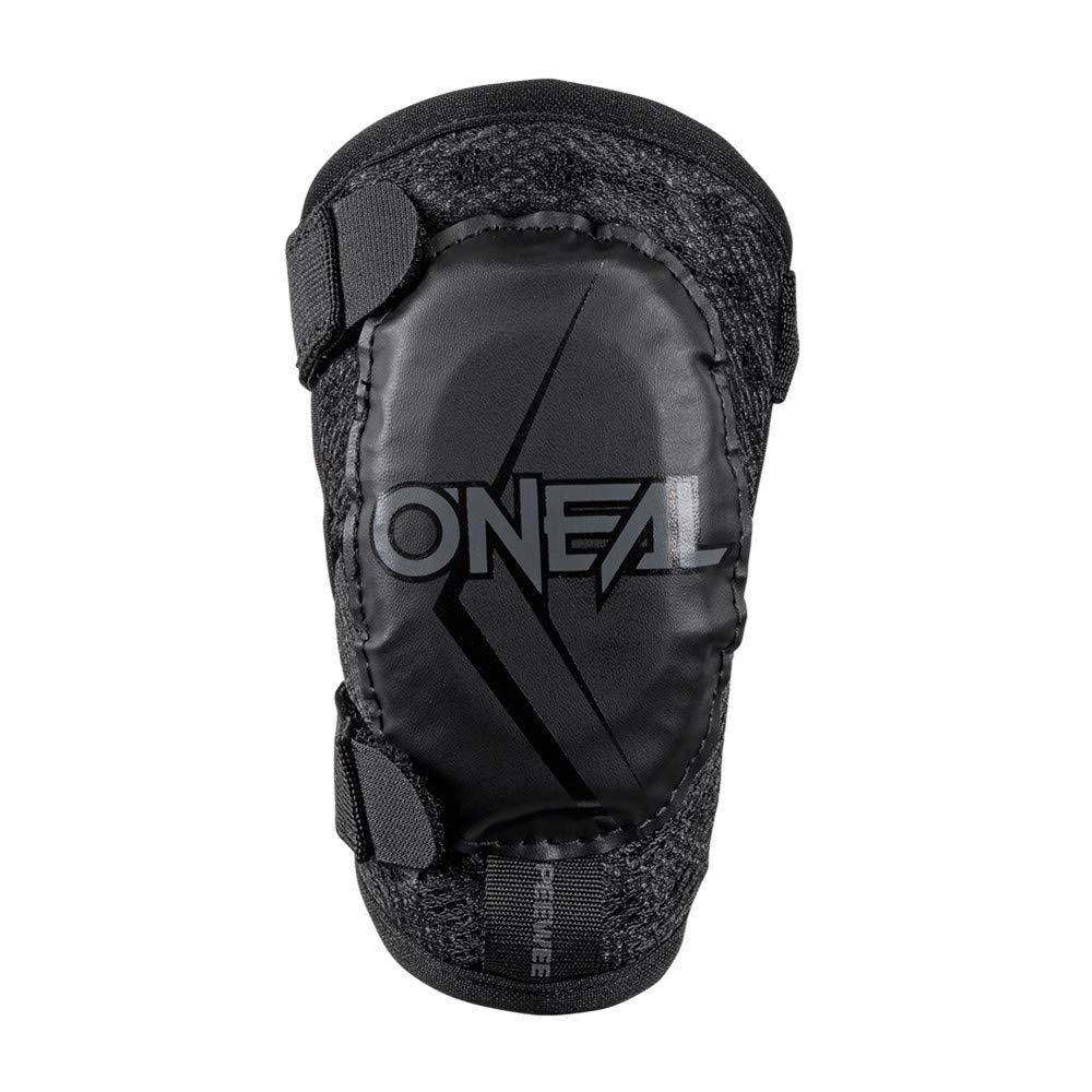 O'NEAL | Elbow Guard | Kids | Motocross Enduro | Comfortable and dynamic fit, Adjustable with elastic straps, Ages 4-9 | Pee Wee Elbow Guard | Black White | Size M/L