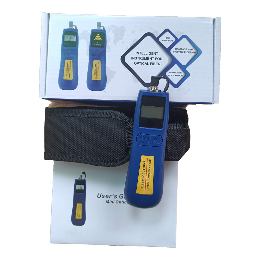ALLGRIIT Optical Power Meter -70~+10dBm, fiber tester for 800-1700nm wavelengths, high precision and lightweight at only 68g (AT-TL537OPM)