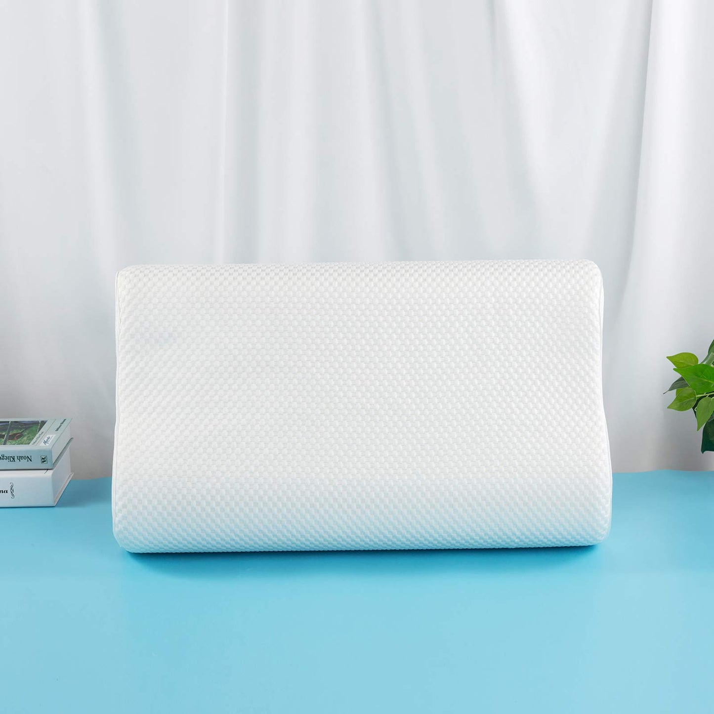 Fityou Memory Foam Pillow, Neck Support Pillow Sandwich Pillow Ergonomic Sleep Pillow Removable and Washable Pillowcase Suitable for Back and Side Sleeping