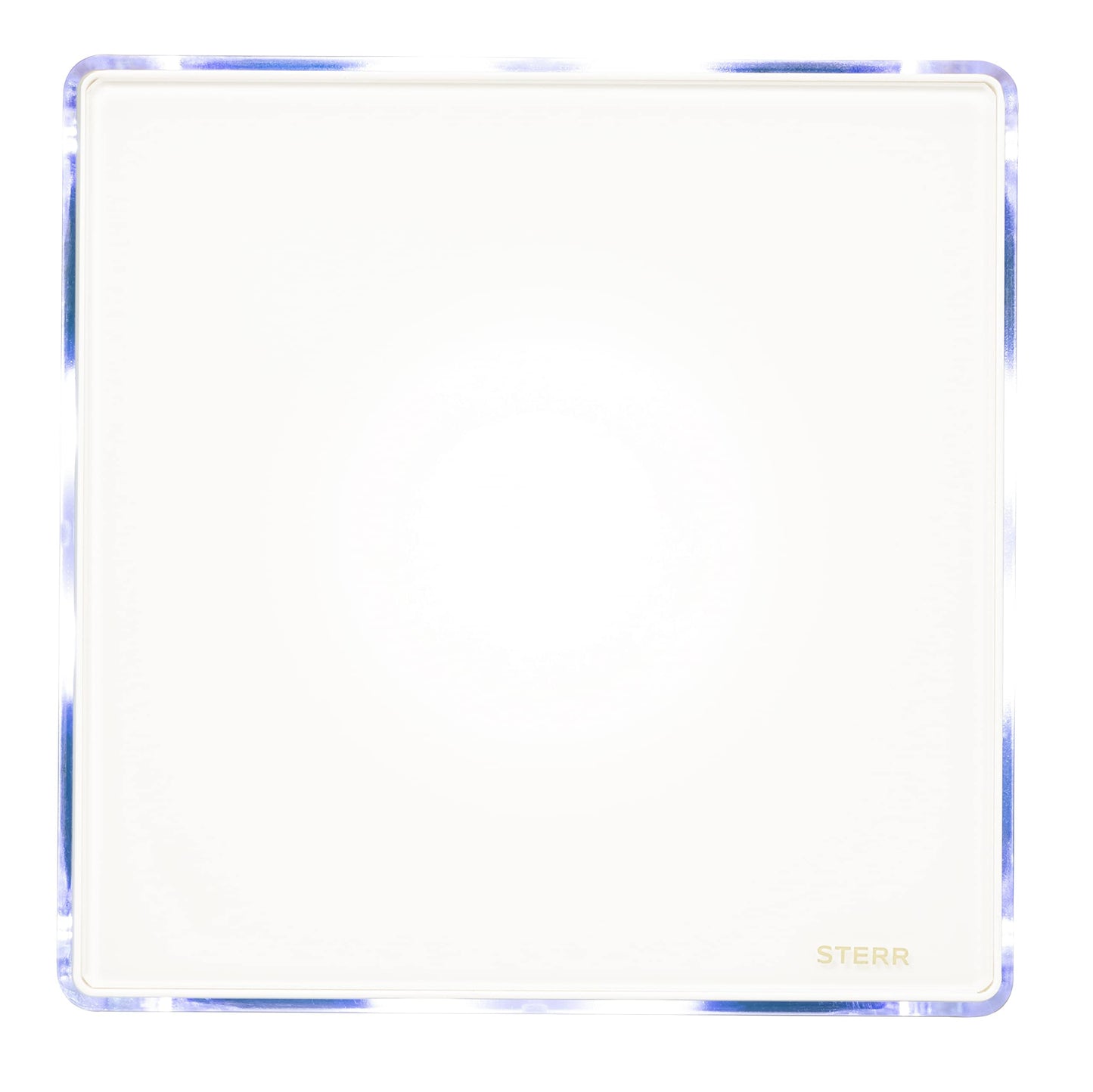 STERR White Bathroom Fan 100 mm with LED + TIMER - Bathroom Ventilation Fan - Glass Front - Modern Appearance - BFS100LT - 10 W