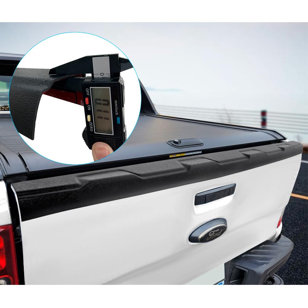 JHCHAN Tailgate Cover Protector for Ford Ranger 2012-2022 Wildtrak Raptor Limited XL XLT Tremor Wildtrak X Platinum