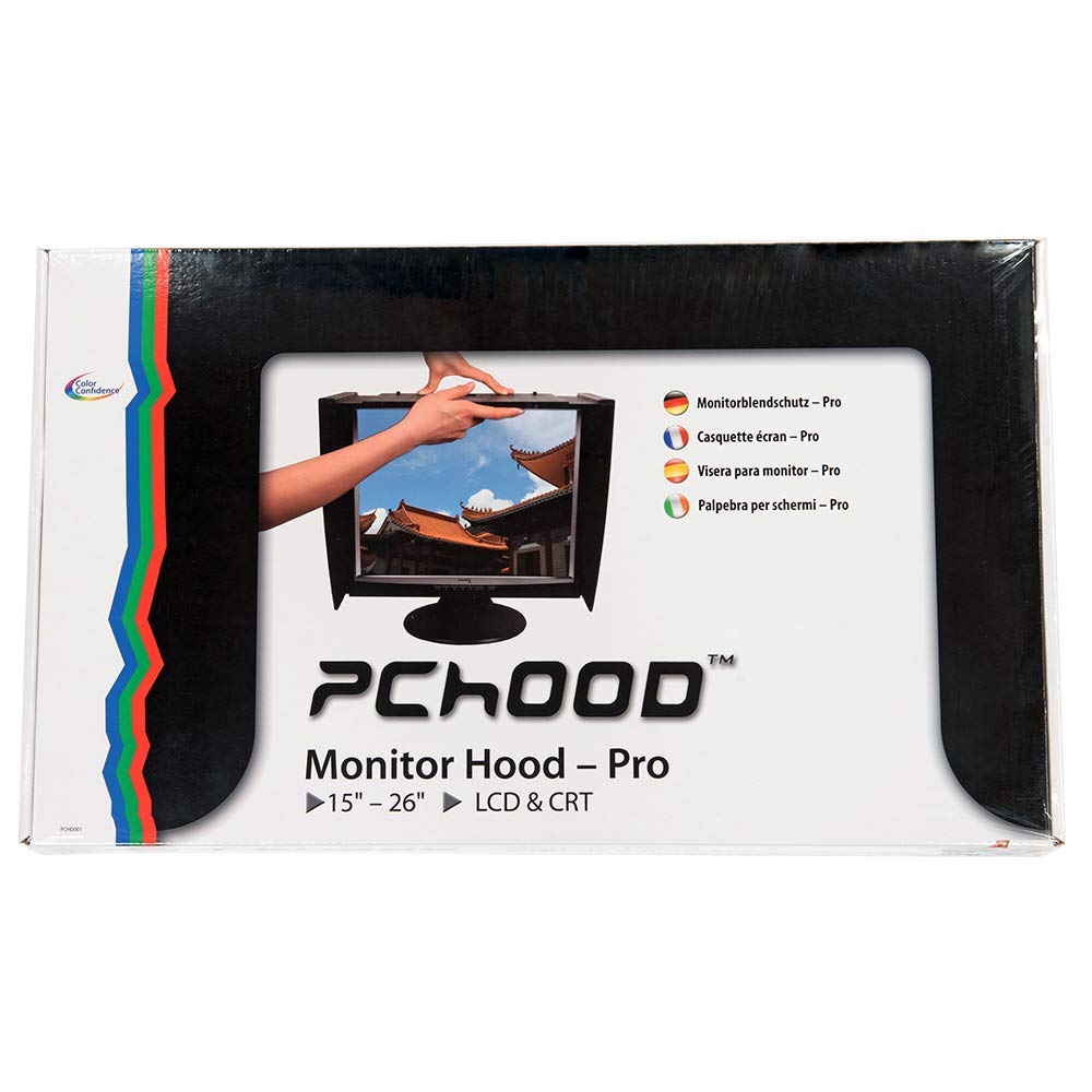 PChOOD glare shield for 15-26 inch monitor.
