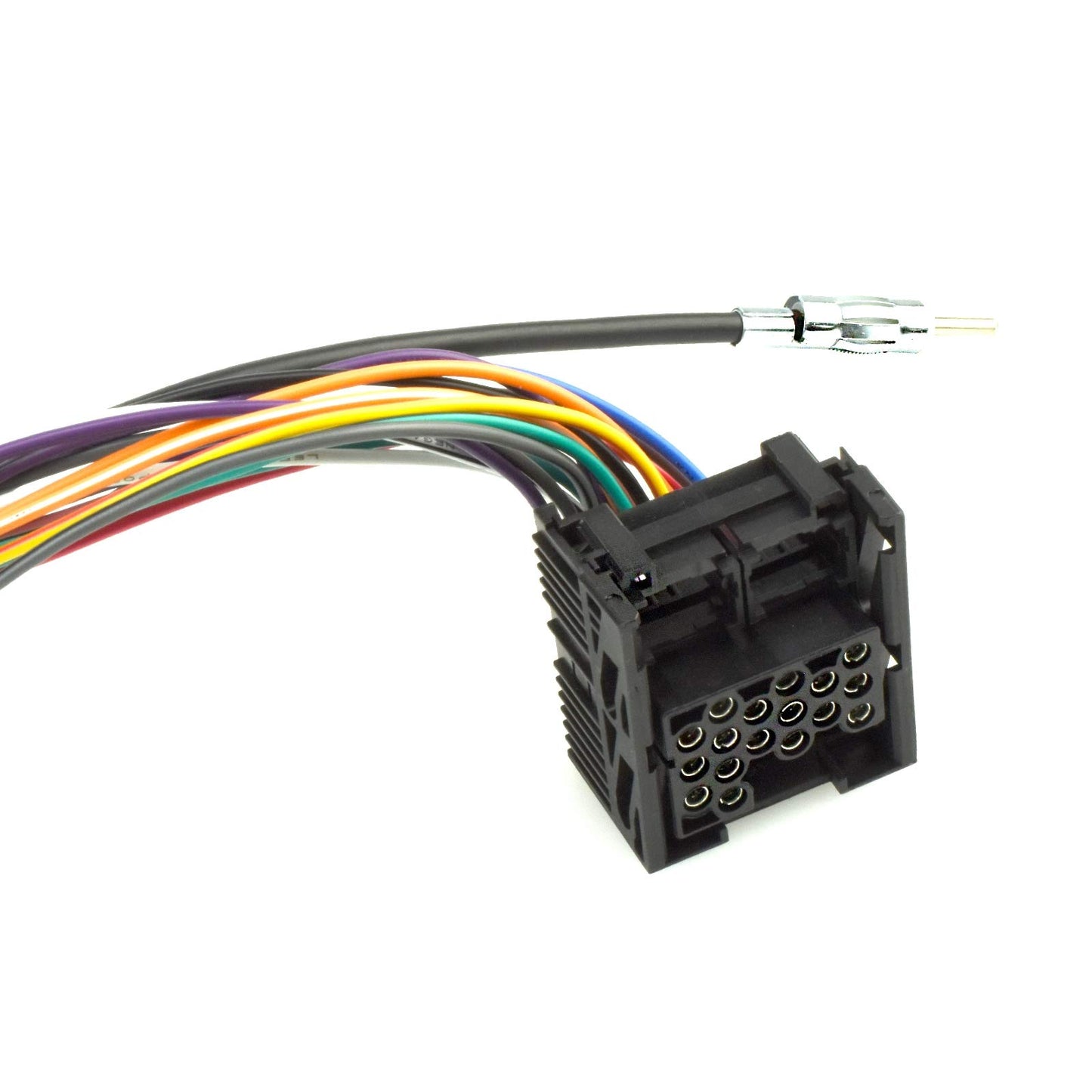 Maxxcount 17-pin round pins extension cable 6.5m compatible with BMW 3 E46, 5 E39, X5 E53 approx. 1995-2001 (including antenna extension to DIN, I-Bus, and antenna remote control)