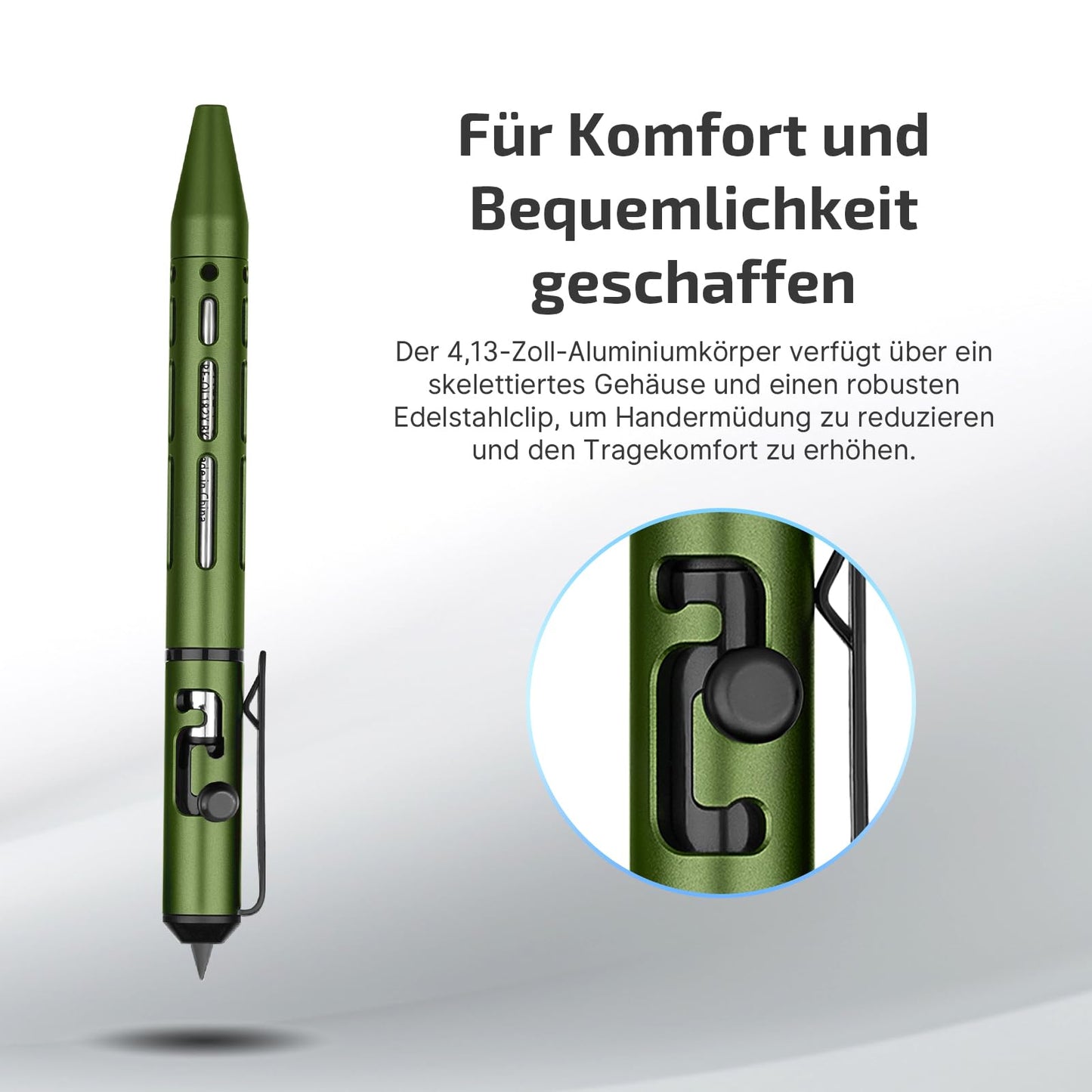 OLIGHT OPEN Mini 2 multifunctional pen and pencil, black ink, suitable for office, business, outdoor (Green)