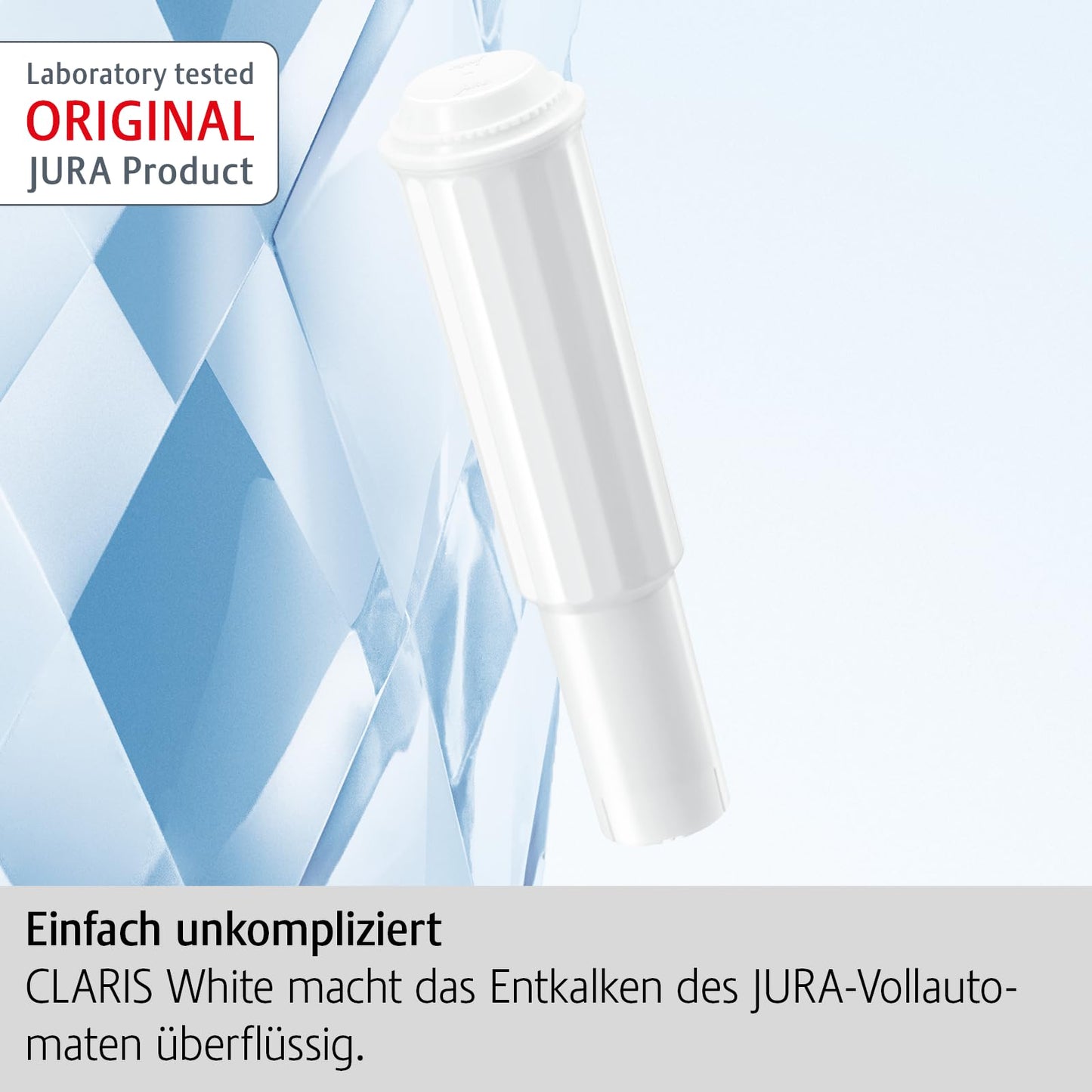 JURA original - CLARIS White filter cartridge against limescale deposits - TÜV-certified hygiene - 3-pack - 68739