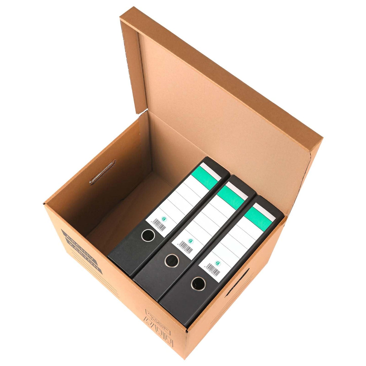 20x Archive Box File Box File Folder with Flap Lid and Bottom - for 5 large A4 files each for storage organization transport archive box
