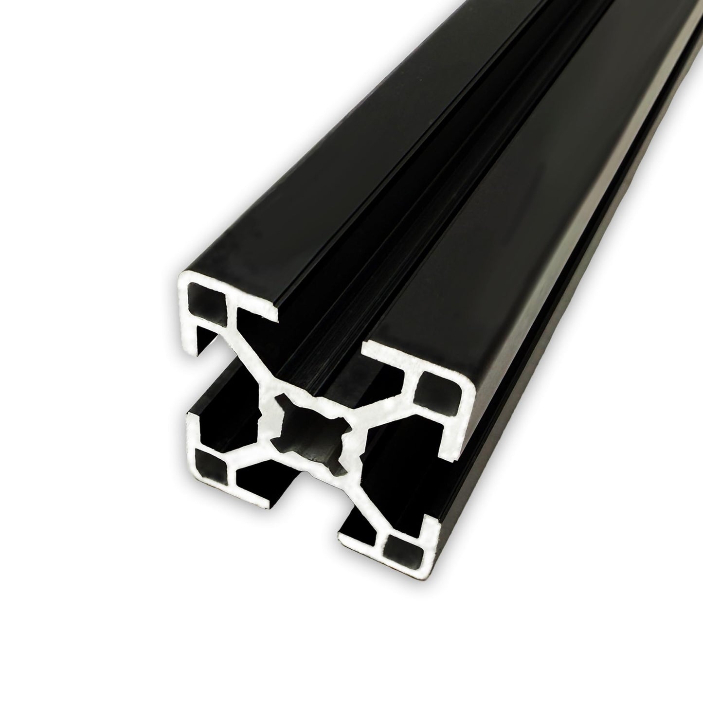 Aluminum profile 30x30 mm | Slot 8 | Length 1600 mm = 160 cm | black anodized E6/C35 | Aluminum profile | Slot profile | Lightweight | Mounting system