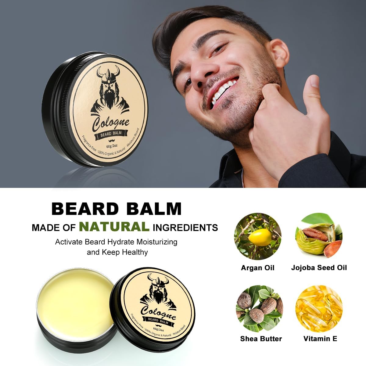 EXREIZST Beard Grooming Kit for Men, Beard Care Set with 2 Beard Oil Beard Balm Beard Comb Beard Brush Beard Stencils Mugs Travel Bag, suitable for birthday gifts for men Him Father Husband Brother Friend