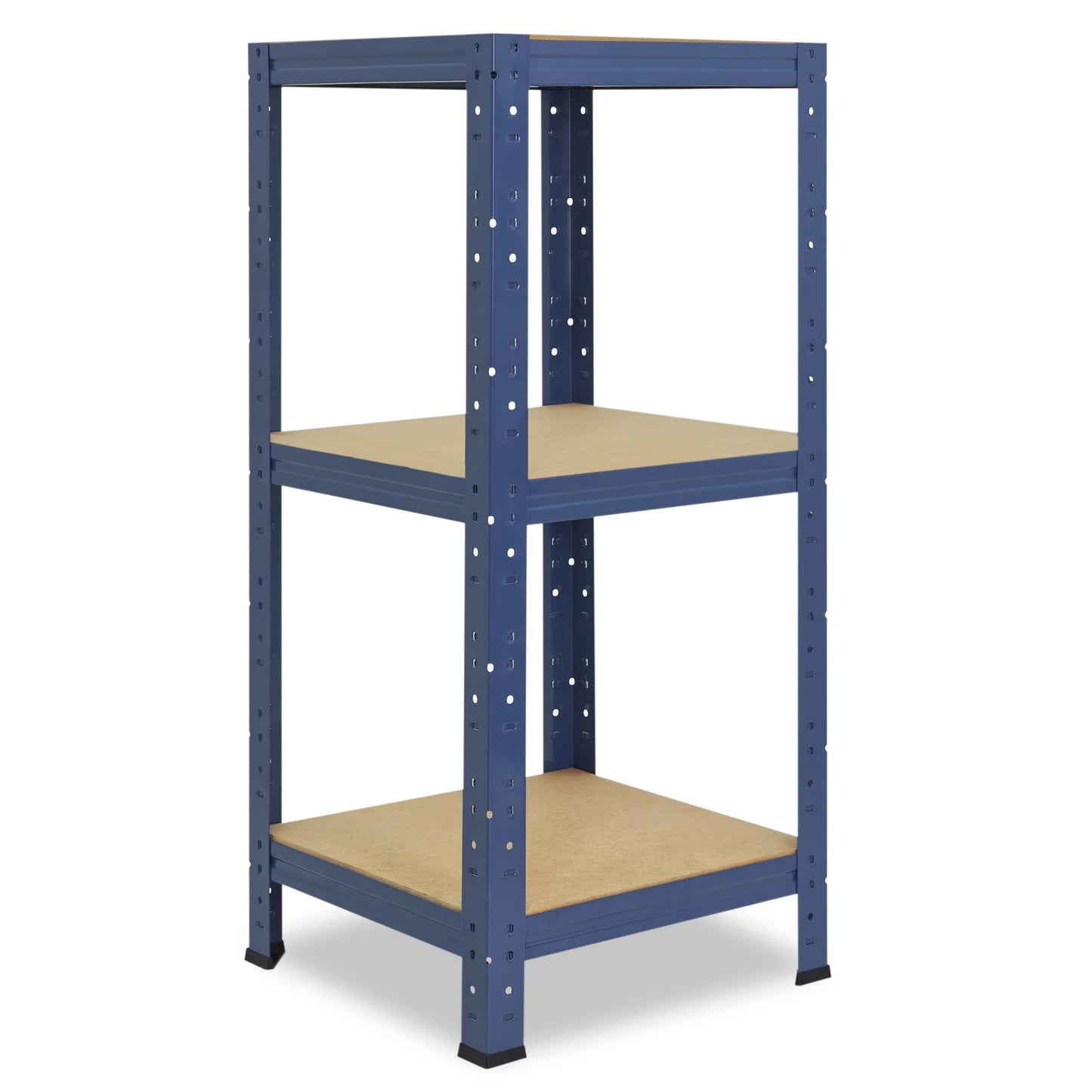 shelfplaza® 100x40x40cm HOME heavy duty shelf blue/metal shelf with 3 shelves/cellar shelf metal, garage shelf, workshop shelf or storage shelf/metal boltless shelf with 175kg load capacity
