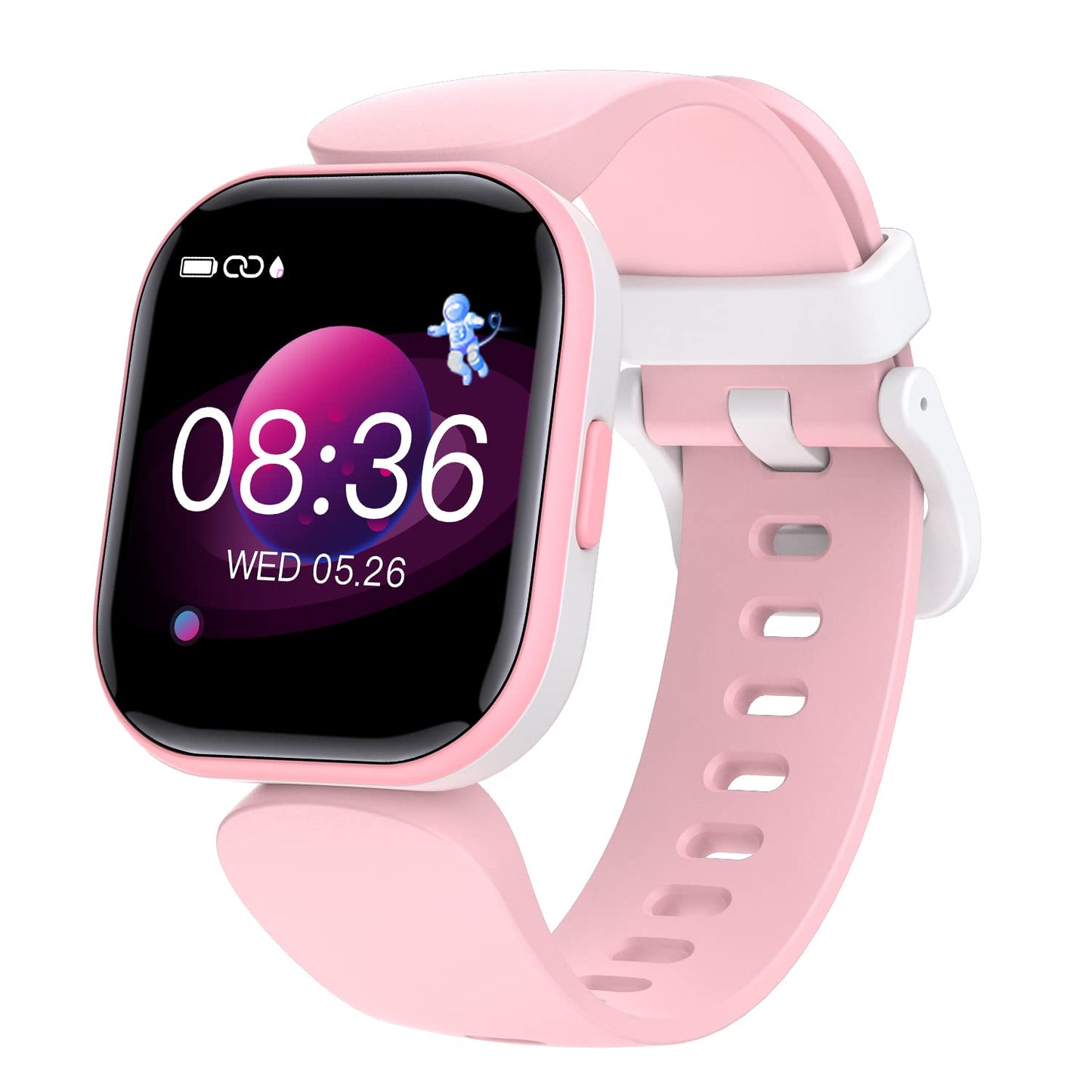 Dwfit Smartwatch Kids, Fitness Tracker with Heart Rate Monitor Stopwatch Fitness Watch Kids Watch Kids Gifts Birthday for Boys Girls for Android iOS Smartphone