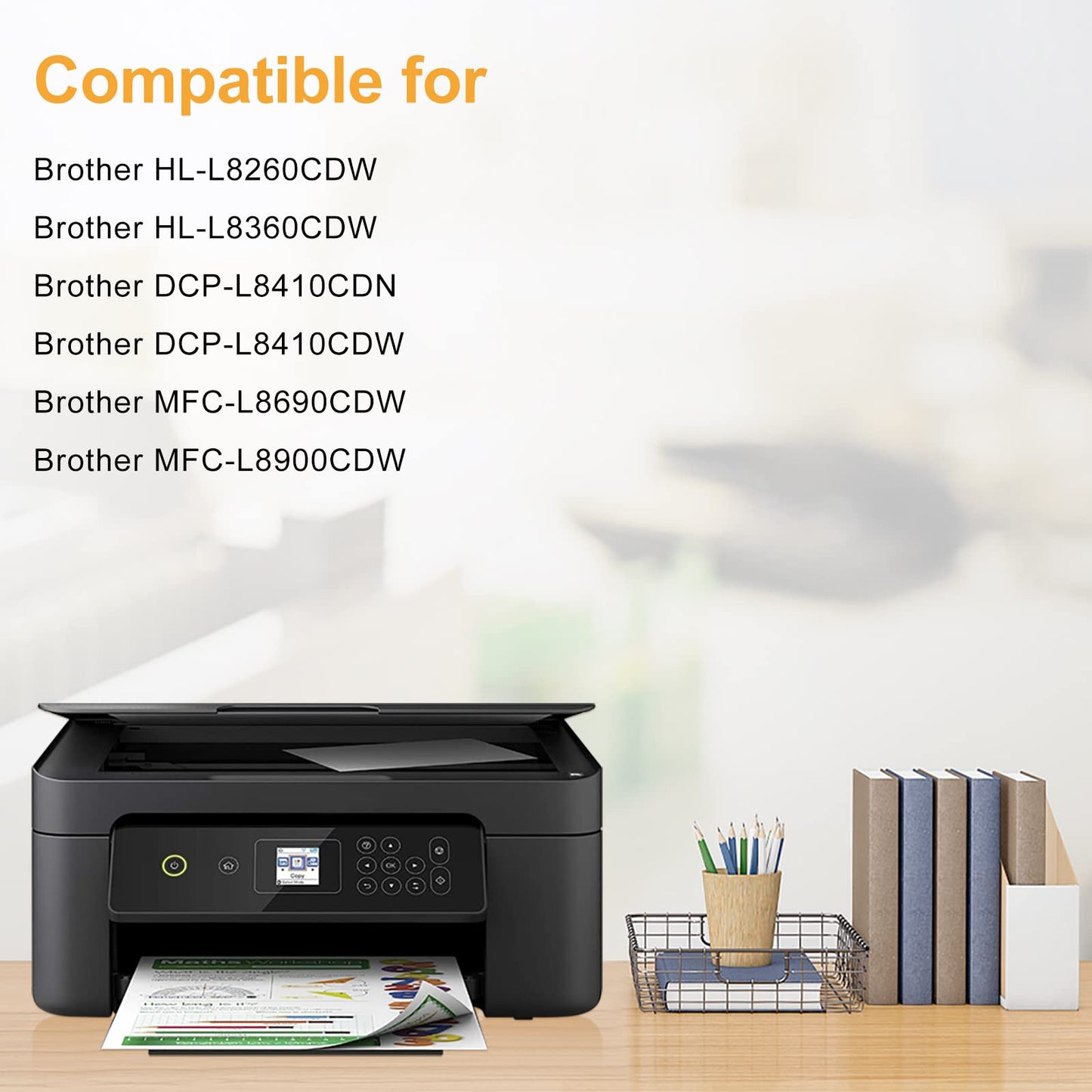 LeciRoba TN-423 for Brother TN423 TN-423BK TN-423C TN-423M TN-423Y TN-421 TN-421BK TN-421C TN-421M TN-421Y toner for Brother HL-L8260CDW L8360CDW DCP-L8410CDN L8410CDW MFC-L8690CDW L8900CDW (5 Pack)