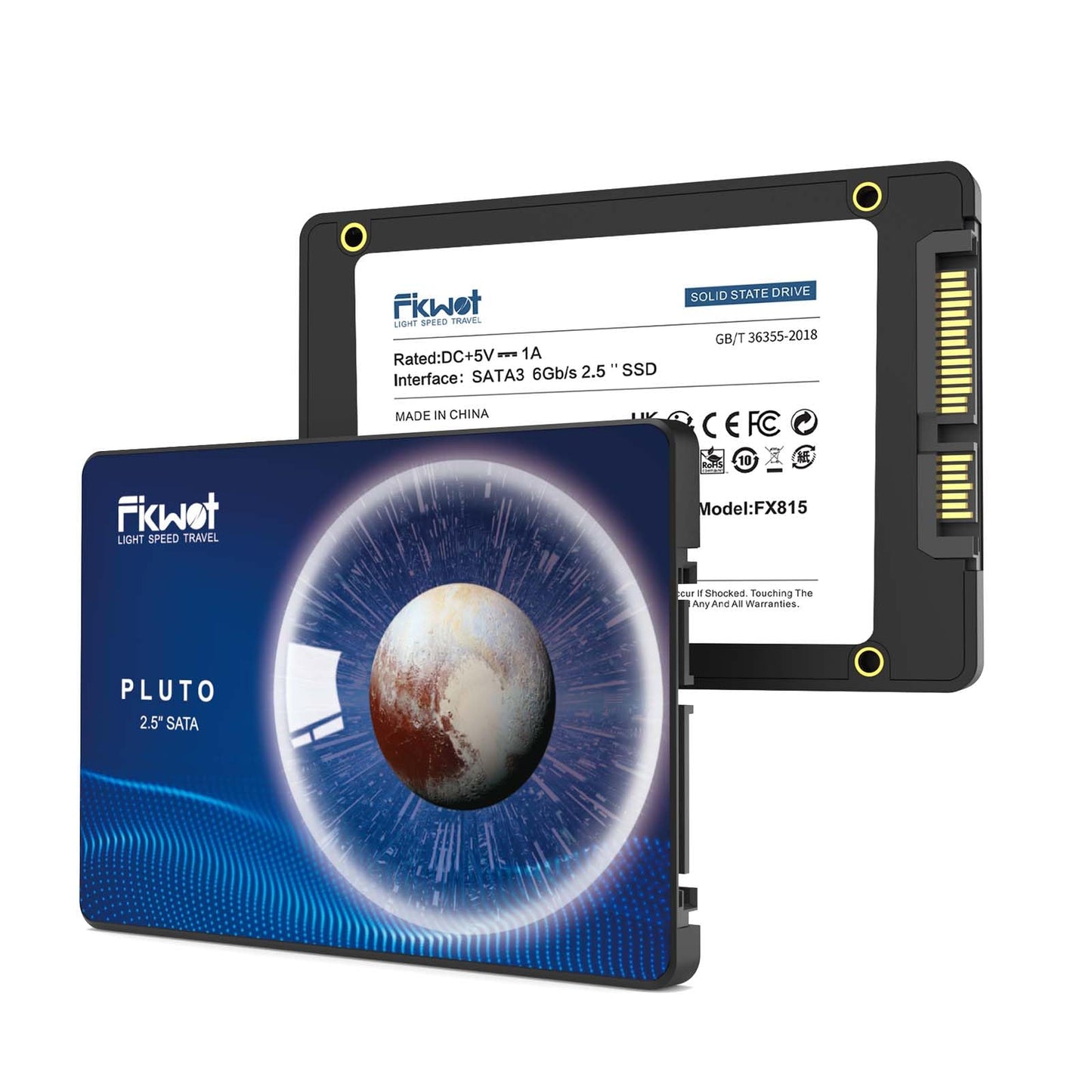 Fikwot FX815 2.5" SATA III Internal Solid State Drive - 6Gb/s 3D NAND Internal SSD, 550MB/s Read, Fast SSD for Laptop and Desktop (256GB)