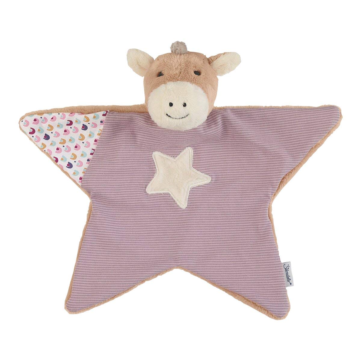 Sterntaler Cuddly Blanket Pony Pauline, For babies from 1 month, Size M, 27 x 32 cm.