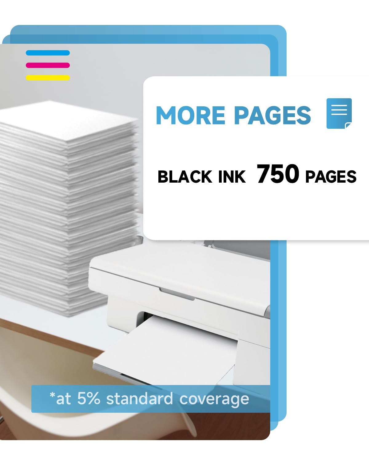 303XL printer cartridges in black - 750+ pages, compatible with original HP 303 Black 303 printer cartridges, 303 XL for Envy Photo 7134 7830 6232 6230 7130 6220 6234 7100 7155 7800 7834 7855 Tango X
