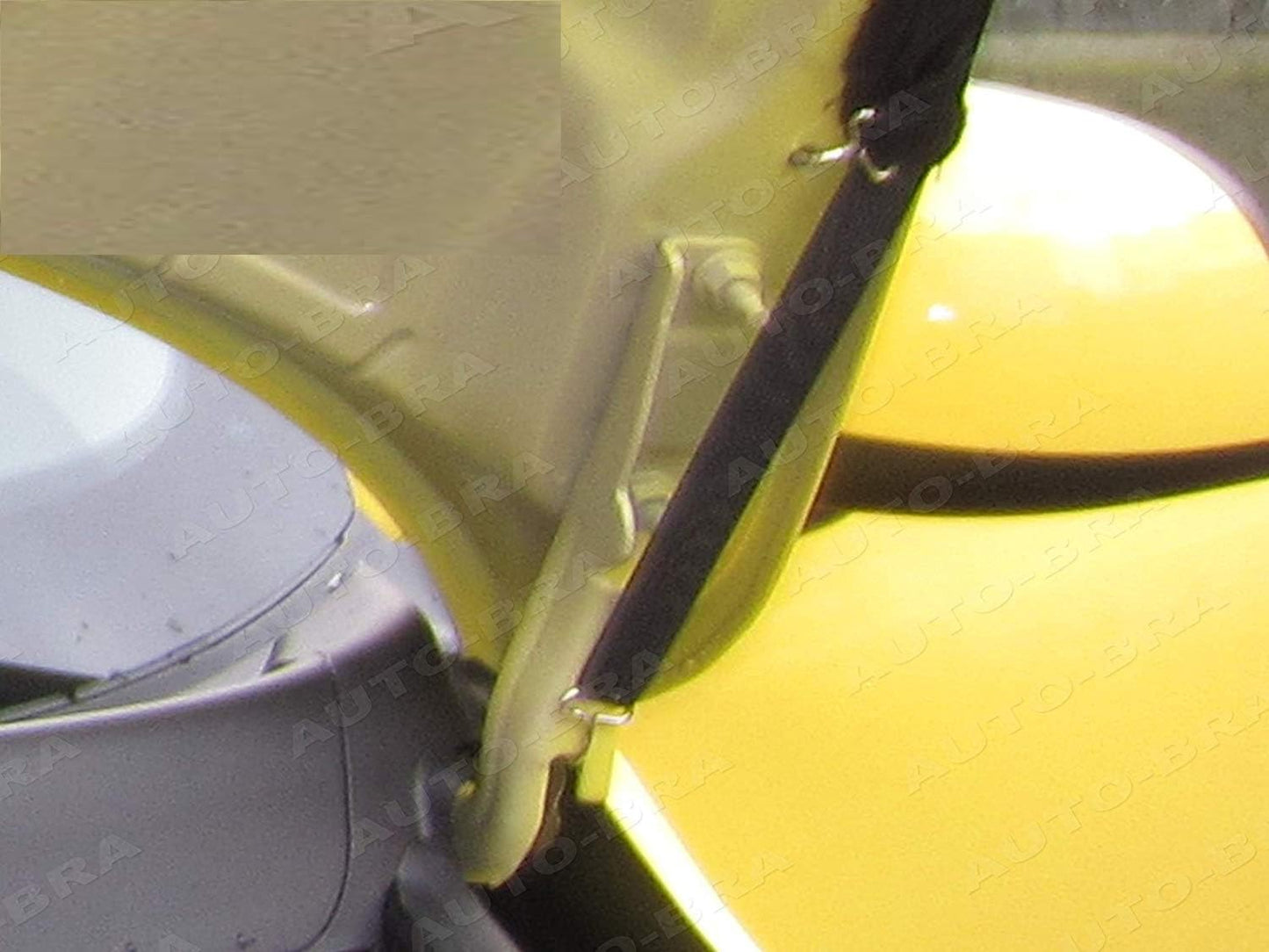 AB3-00467 Car Bra compatible with Fiat Panda built from 2011 onwards. Hood shield for protection against stone chips. Tuning Bonnet Bra.