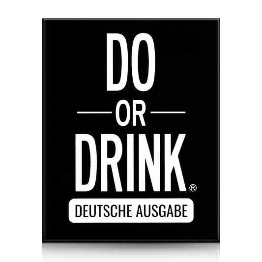 Do or Drink German Edition - Drinking game from the USA - A party game that is a must-have at any festival.