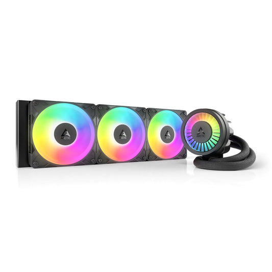 ARCTIC Liquid Freezer III Pro 360 A-RGB - PC water cooling, AIO CPU cooler, 3x120 mm, 38 mm radiator, PWM pump, VRM fan, AMD AM5/AM4, Intel LGA1851/1700 Contact Frame - Black.