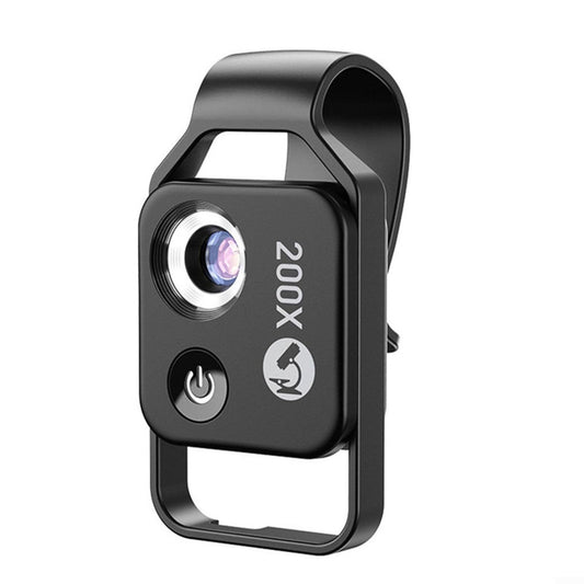 200 x mobile microscope lens with LED light, portable digital microscope for kids, handheld microscope, dermatoscope, skin diagnosis, hair analyzer