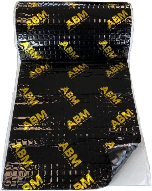 ABM Alubutyl BLACK 2.0 mm x 40 cm x 5 meters = 2 m² Self-adhesive Alubutyl soundproofing mat, car insulation, vehicle insulation.