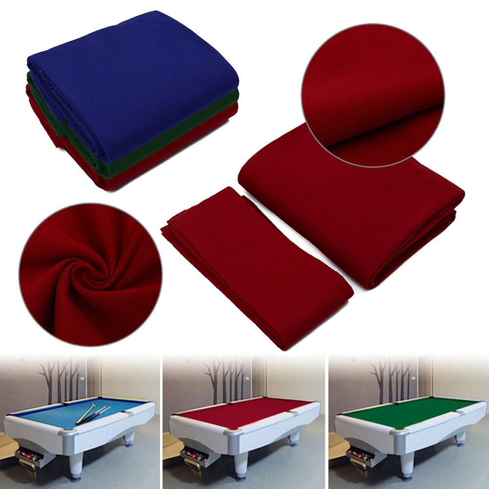 Pool table felt - combed wool + nylon tablecloth - Home Hotel 7/8/9 foot mat 6 piece striped bar billiard cloth professionally durable