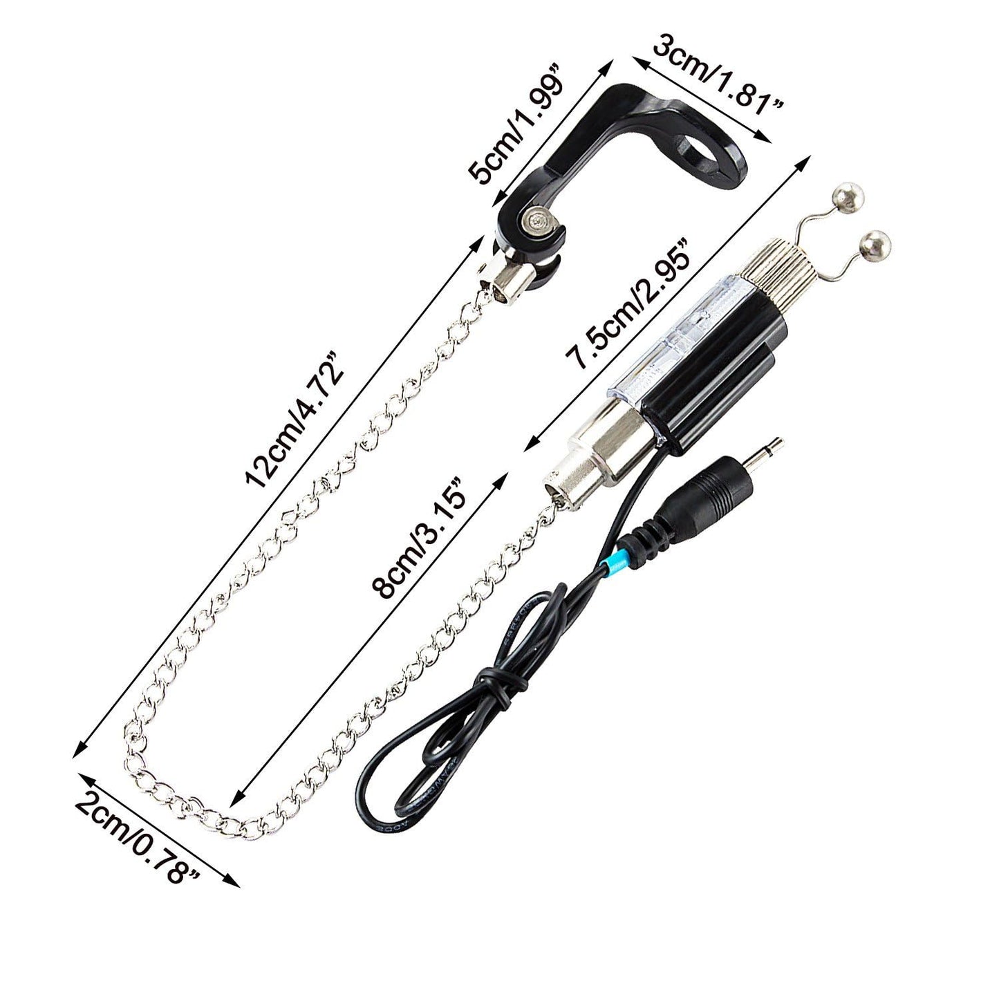 Disco ball fishing bite alarm tackle carp with speaker indicators bite alarm/swinger set fish finders tools
