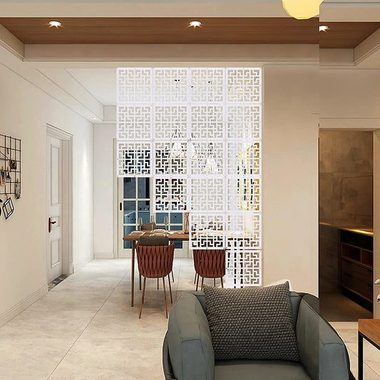 YHANEC Hanging Room Divider 12 Piece DIY Hanging Room Divider for privacy, decorating living, dining, and work spaces, hotels, and bars.