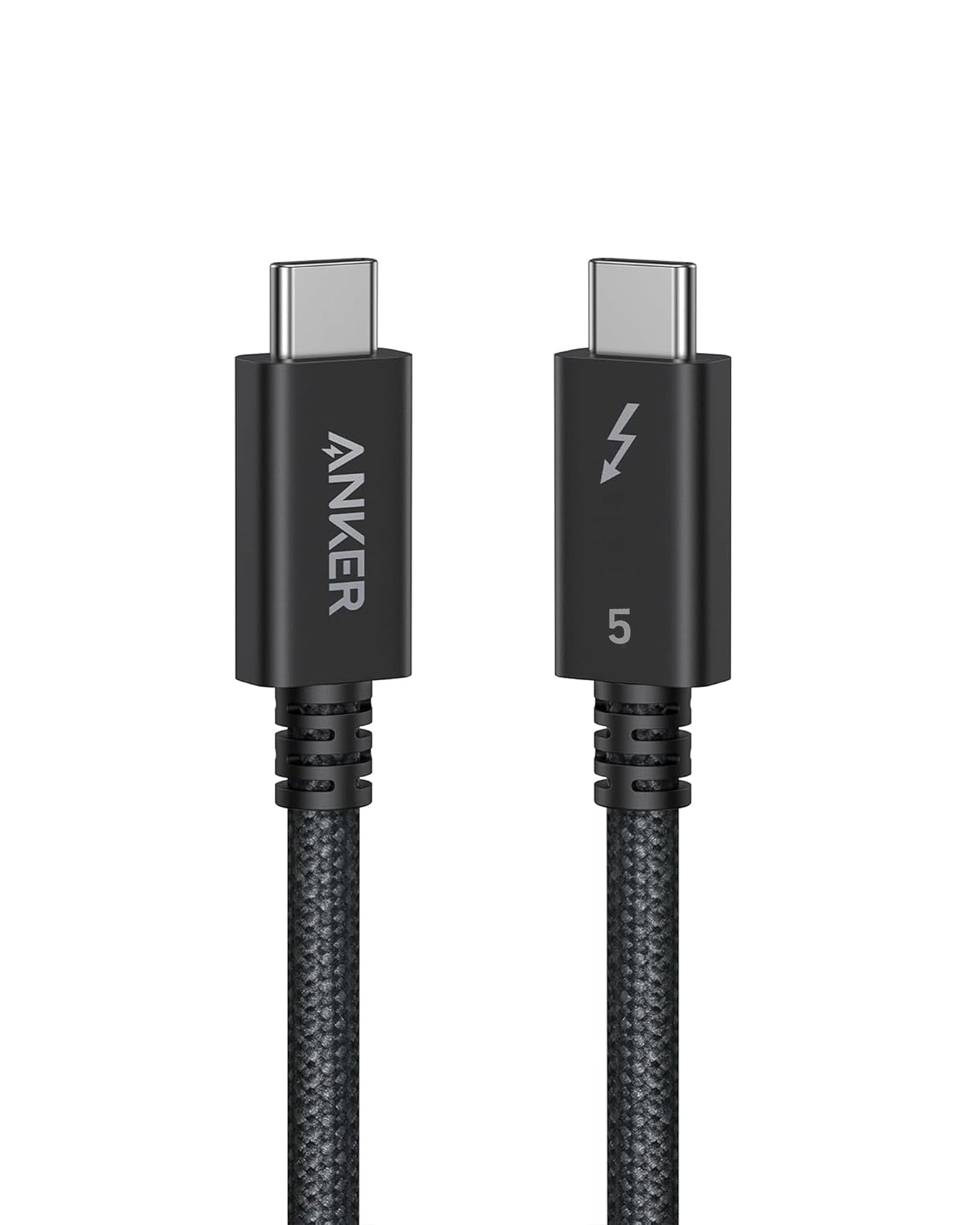 Anchor Prime Thunderbolt 5 Cable, 100cm USB-C to USB-C cable, 240W power, 80Gbps data transfer, up to 120Gbps bandwidth, 8K/4K display, for iPhone 16, MacBook, etc. (Thunderbolt 5 certified)