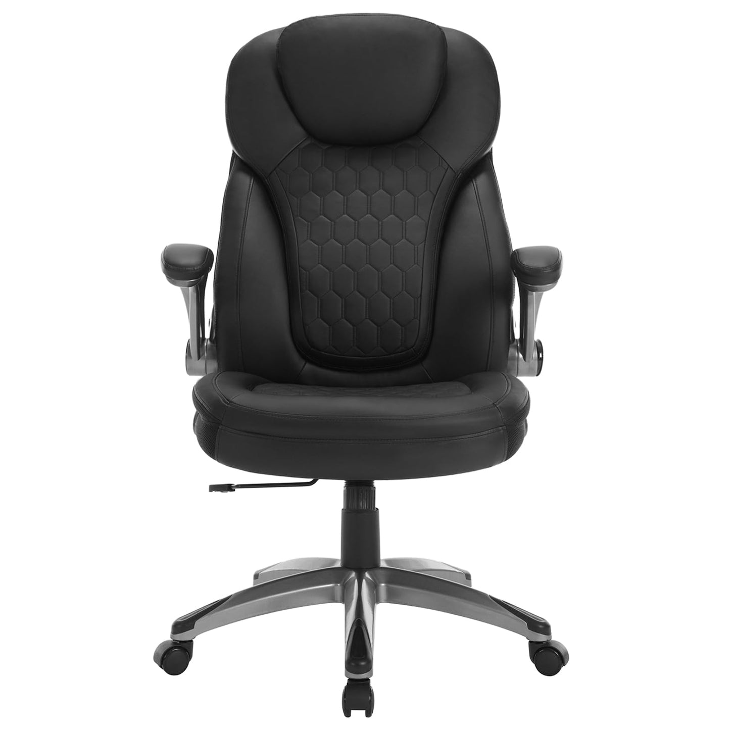 WOLTU office chair 440lbs, ergonomic desk chair, executive chair with headrest and armrests, height adjustable office chair for office conference room, faux leather, black.