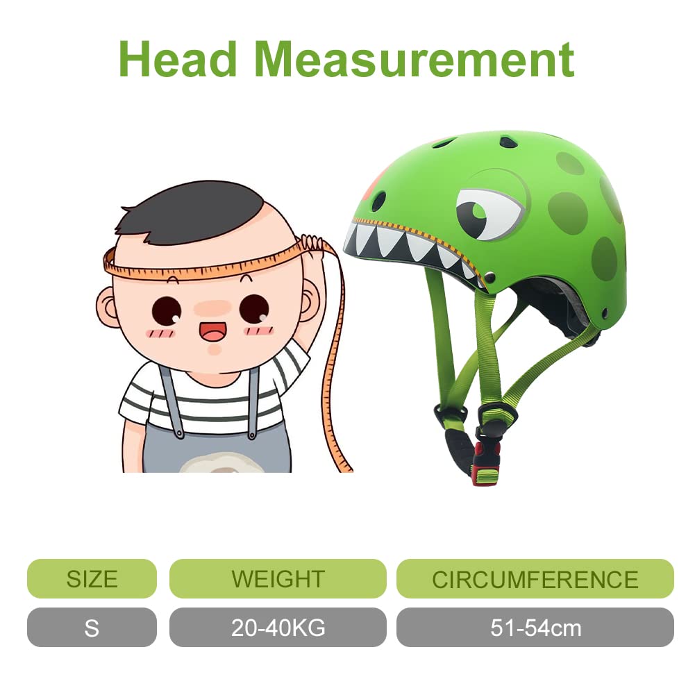 Skate helmet bike helmet with knee pad set for 2 to 6 year old boys and girls | Lightweight microshell kids helmet knee pads protection protectors for balance bike skateboard motorcycle sport...