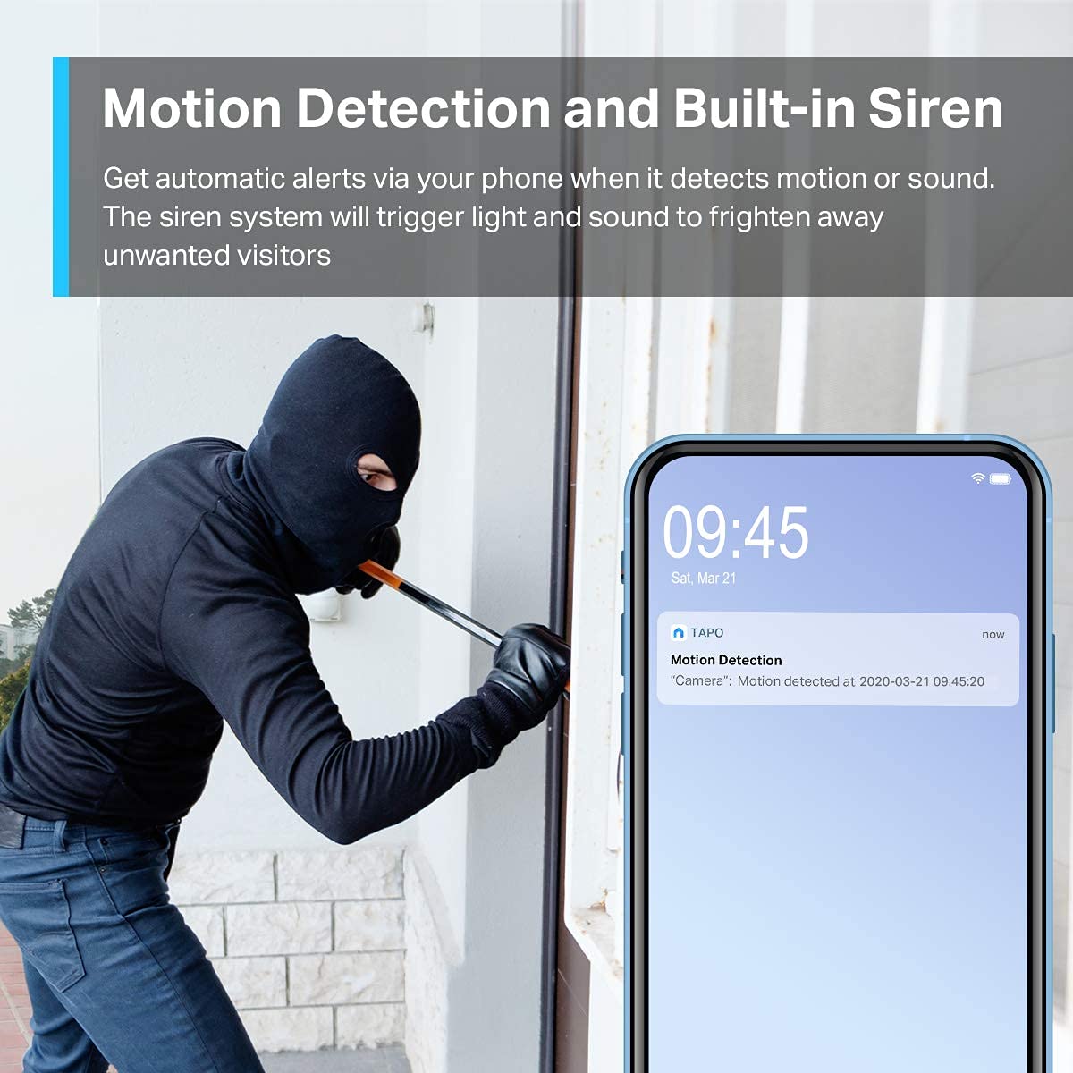 Tapo TP-Link C310 Outdoor Surveillance Camera, WiFi IP Camera, 3MP High Resolution, 30m Night Vision, Motion Detection, IP66 Waterproof, Alarm Notification, Two-Way Audio, Supports Alexa & Google Assistant.