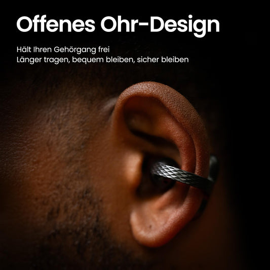 Amazfit Up Bluetooth Headphones, Wireless Open-Ear Earphones with Touch Control, IPX4 Water-resistant & Sweat-resistant, AI Noise Cancellation, Perfect for Sports & Running, Compatible with Android & iPhone