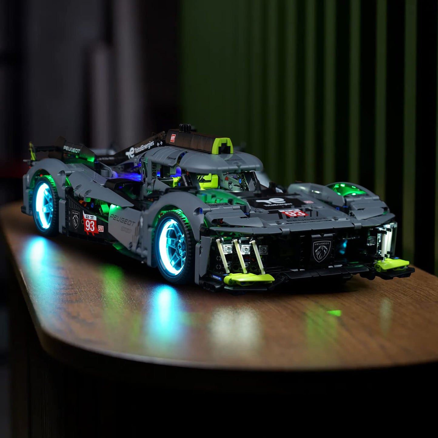Remote Control Light Kit Compatible with Lego Technic Peugeot 9X8 24H Le Mans Hybrid Hypercar 42156 Race Car Set (No Model), LED Lighting Set for Le Mans Hybrid Hypercar