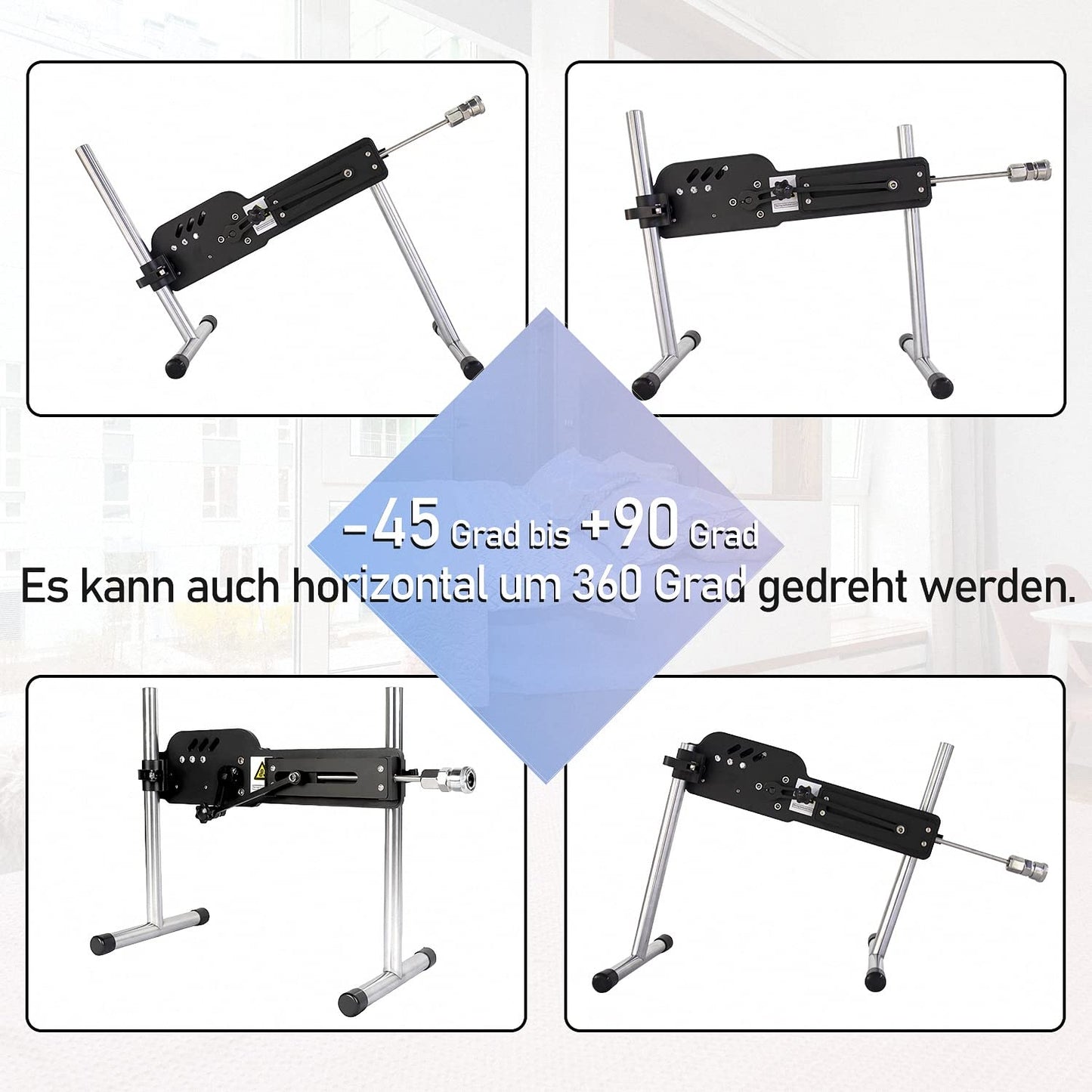 FREDORCH Big Dildo Sex Machine, VAC-U-Lock interface, Love Machine for men, women, and couples, Silent Metal Sex Machine (FOR WOMEN)...