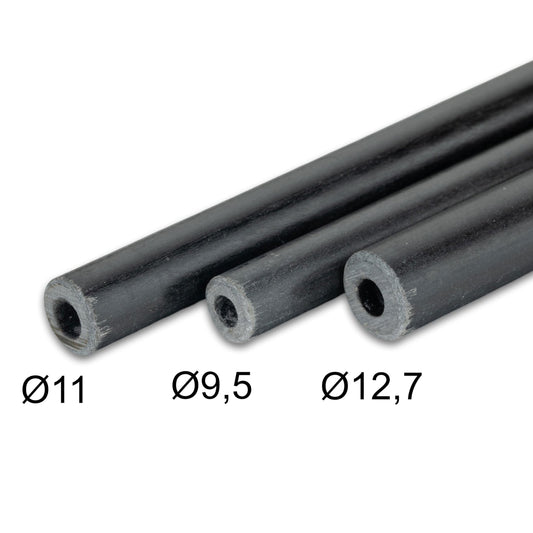 Fiberglass tent pole repair kit 3 fiberglass segments Ø12.5/11/9.5 mm 65 cm - with shock cord and threading tool sleeves tent poles - replacement poles for tents Trimabble