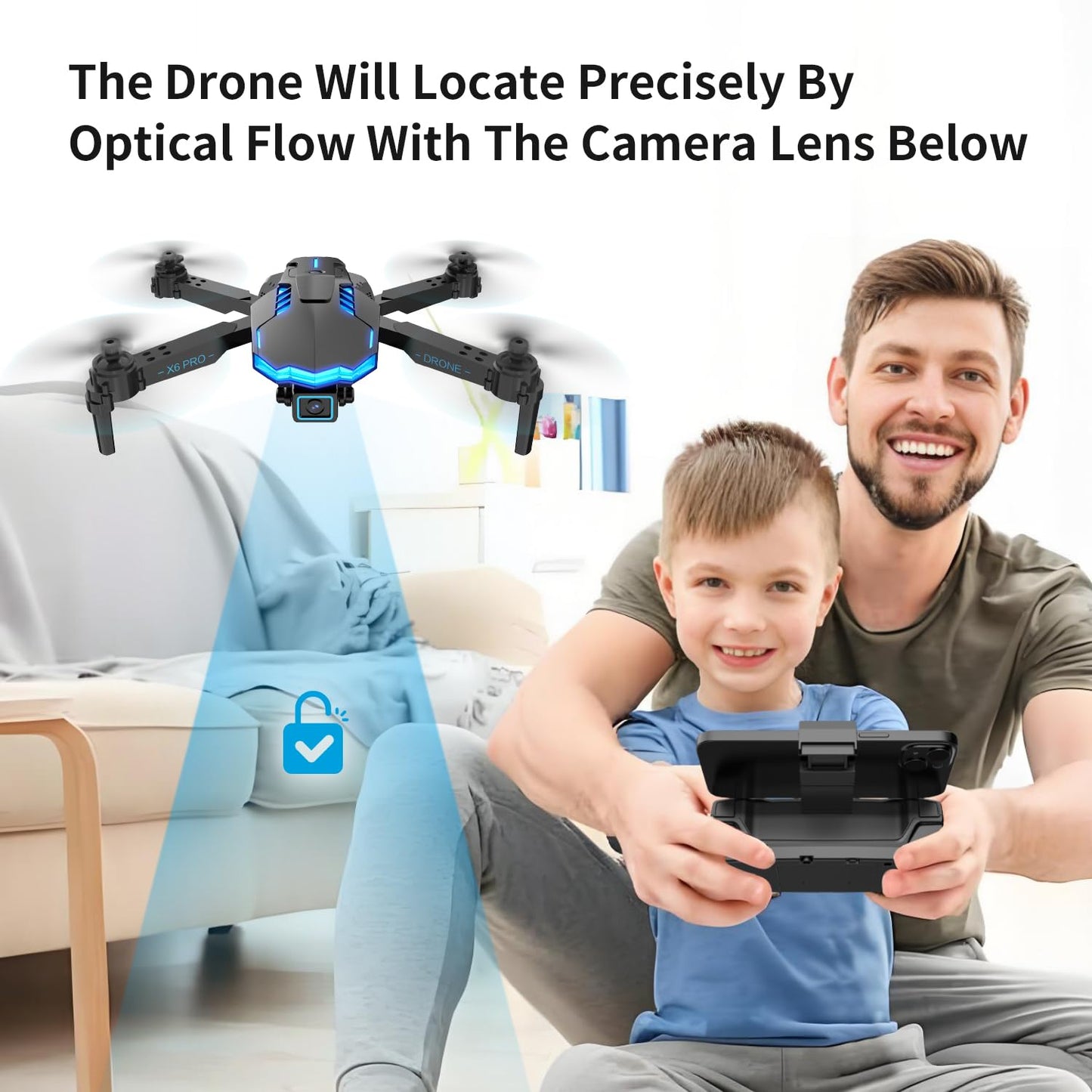 Drone with 1080P Camera for Kids, Brushless Motor RC Quadcopter for Beginners, One-Button Start/36 Min Long Flight Time/Altitude Hold, Toys and Gifts for Boys Girls (Grey)