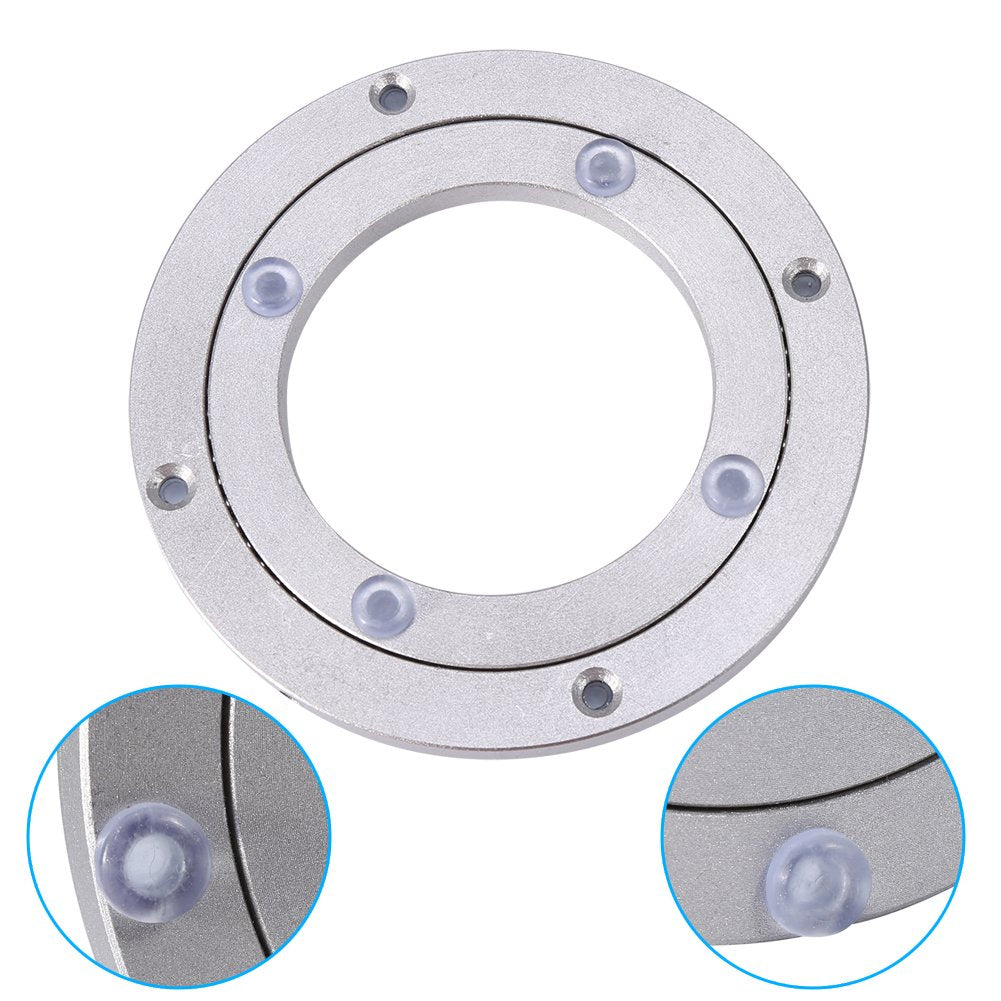 Tabletop swivel turntable ball bearing TV, monitor,e aluminum for dining table, kitchen appliances, etc. Lazy Susan (outer diameter-20cm / 7.9inch)