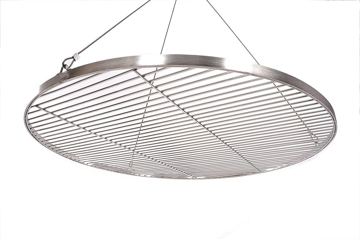 80 cm stainless steel grill grate for tripod swing grill BBQ grill. New with rope.