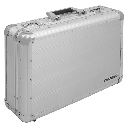 anndora Aluminum Briefcase Attaché Case Silver - Combination lock lockable