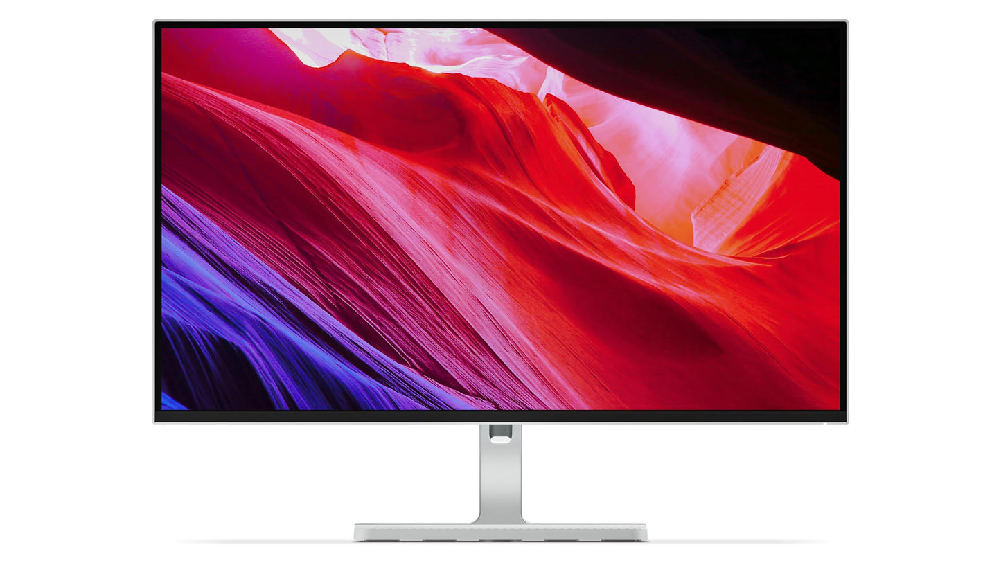 Lenovo L27h-4A | 27" QHD monitor | 2560x1440 | 100Hz | 350 nits | 1ms response time | USB-C docking station | HDMI | DisplayPort | IPS panel | integrated speakers | grey