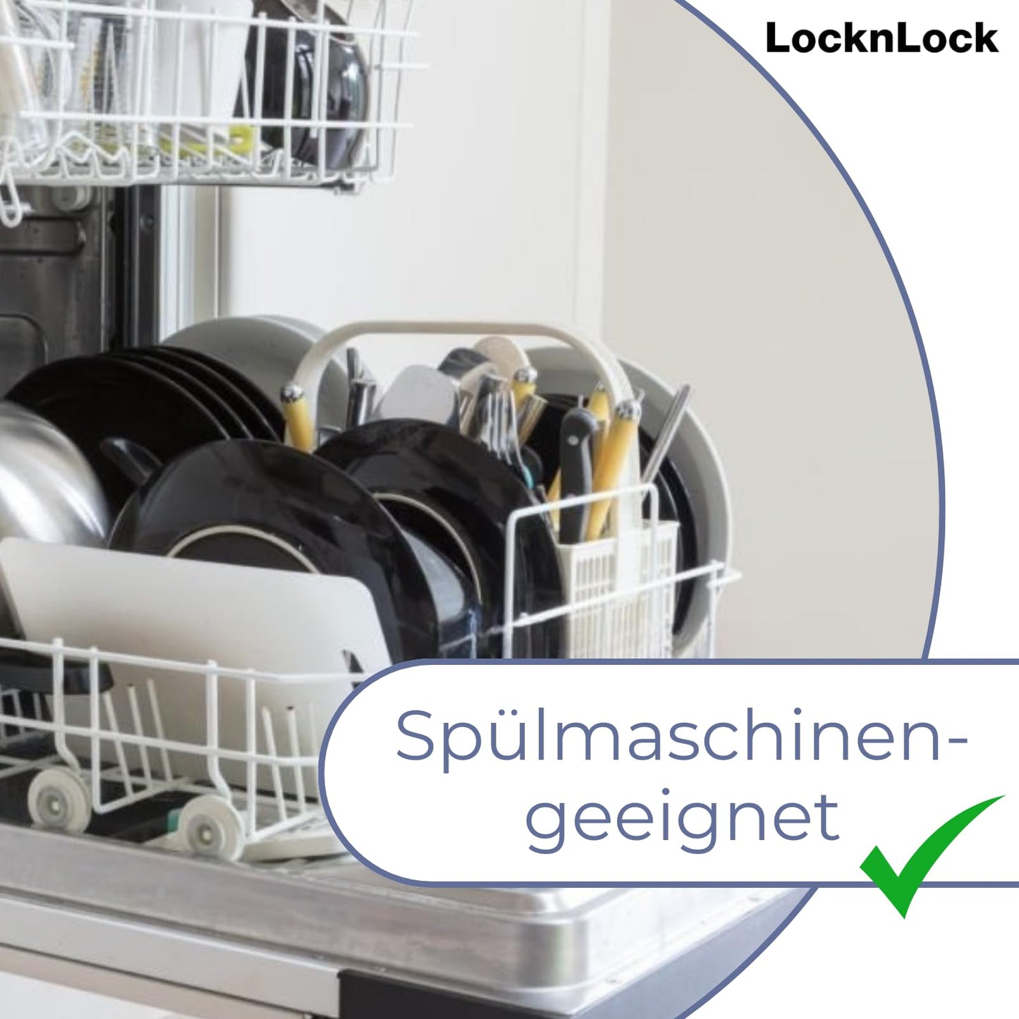 LocknLock PP Classic storage box airtight with handle & draining grate| 6.5L | 29.5 x 23 x 13.8 cm | 100% airtight and watertight container with lid | Freezer-safe storage container