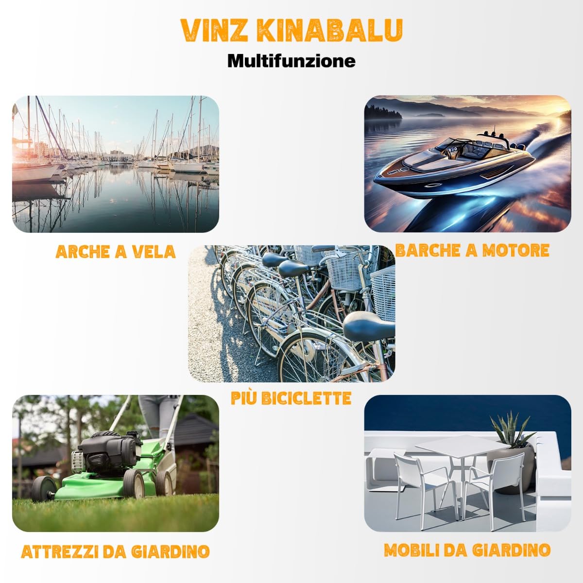 VINZ Kinabalu cable lock/loop cable ø12mm | 3 meters long | steel cable with plastic coating lock | security for bike, boat, garden furniture | 3-15m long